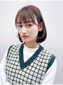 ナチュラルボブ_アースカラーくびれヘアツートンカラー_9002