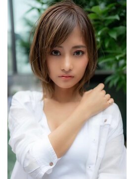 オースティン 登戸向ケ丘遊園(AUSTIN) 大人かわいい前髪セシルカットココアブラウンフリンジウェーブ