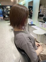 リー 尼崎(Lee)&nbsp;切りっぱなしインナーカラーボブ