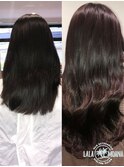【シールエクステ】セミロングを自然なロング＋グラデーションに