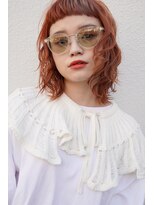 カライング(ing) 大人可愛い20代30代黒髪前下がりひし形小顔ミディアムレイヤー