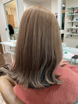 ヘアーディア みどり店(Hair...DiA) ミルクティーベージュ×インナーブラック