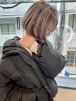 トルネード(TORNADO)&nbsp;縦グラデーション バレイヤージュ アンブレラカラー ボブ t36