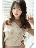 大人可愛いスタイル×ベージュ系カラー
