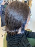 グレージュ×ネイビー
