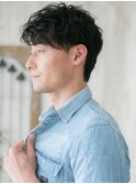 20代30代40代ツーブロック社会人カルマパーマショートE新所沢