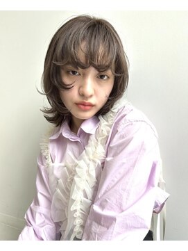 サラビューティーサイト 志免店(SARA Beauty Sight) 【志免】ウルフミディアム/ベージュカラー☆山之内