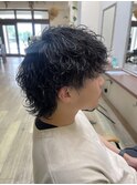 ウルフ波巻きスパイラルパーマ