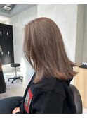 オリーブベージュ_ラベンダーカラーミストバングエアリーミディ