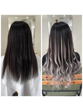 ハイエクステンション 近江八幡店(Hi-Extension) シルバーバレイヤージュ