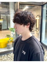 プードルパーマ メンズカット 表参道