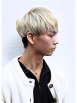 ノイセル 心斎橋(Noisyle)&nbsp;金髪マッシュショートスタイル