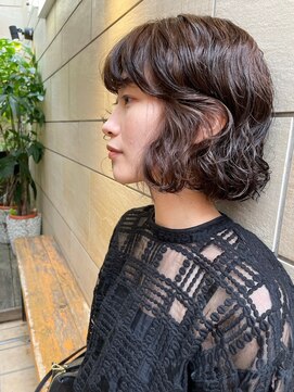 テテコケット(tete coquette) 【若松 詩季】大人ボブ/ニュアンスパーマ/ブリーチなしカラー