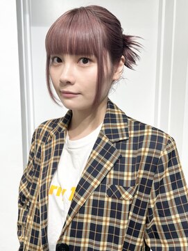 ココ 原宿(KOKO) ピンク黒髪小顔クラゲヘアーオリーブグレーココアベージュ