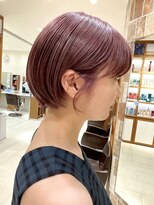 ピークアブー アヴェダ アトレ恵比寿(PEEK-A-BOO AVEDA) ピンクブラウン/ショートボブ/丸みボブ/大人ボブ/30代