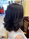 40代50代コテ巻きワンカールで仕上げる大人レイヤー髪質改善
