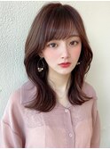 ミディアムウルフひし形シルエットひし形ボブヨシンモリ