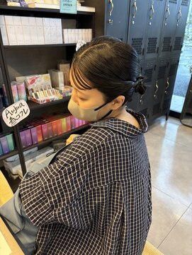 アチーブリス(achieve Liss) お呼ばれヘアセット大人ツインお団子ヘア結婚式二次会