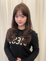 ボタン ハカタ(VOTAN hakata) レイヤーカット/オリーブブラウン/ベージュ/透明感カラー