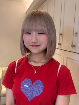 ベレーザ 渋谷(BELEZA) 15134ミルクティーアッシュミルクティーベージュハイトーンボブ