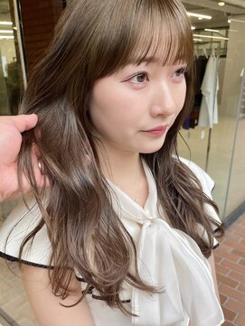 ノラ ヘアーサロン(NORA HAIR SALON) ナチュラル小顔前髪あり後れ毛サイドバング結べるボブくびれヘア