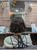ボブ×パーマ