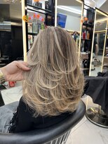 ラピス 渋谷本店(Lapis)&nbsp;バタフライレイヤーカット/髪質改善/外国人風/ミルクティー