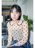 ◎韓国ヘアー顔周りレイヤーおくれ毛前新潟東区松崎ミディアム