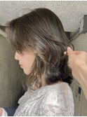 ブリーチなし　オリーブブラウンベージュ グレージュ　/akari