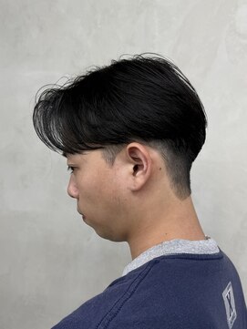 ニコ トウキョウ ロジック(nico TOKYO Logic) メンズセンターパート曲がる縮毛矯正アップバング