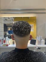 ルースト 京都河原町店(ROOST)&nbsp;白メッシュ極道パーマ