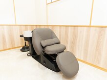 シャンプー台はYUMEを使用。リラックスしてお寛ぎいただけます。