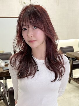 キアラ(Kchiara) ナチュラルレイヤーカット×暖色カラー(天神/大名)