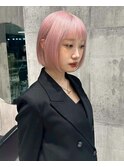 ハイトーン/ダブルカラー/大人ガーリー/ダークアッシュ/似合わせ