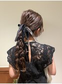 【平林鼓】ツイン編み下ろしヘアセット！