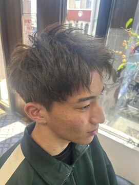 グラスヘア 流川店(Grass Hair) アッシュグレーショート【別府駅徒歩10分】【メンズ美容室】