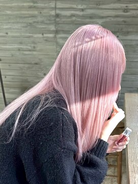 ヲタク(wotaku.) ホワイトピンクペールピンクトリプルカラーケアブリーチ暖色ヘア