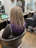 ルアナ 名古屋店(Luana) エンドカラー ミルクティー×紫