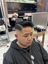 ヘアー ラボ エムツー(hair lab m2)&nbsp;スキンフェード×サイドパート