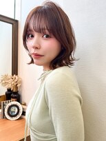 ロンドアベニール 北千住(Lond avenir)&nbsp;ミルクティーベージュ/レイヤーボブ韓国巻き顔周りカット/北千住