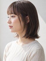 アビント バイ レシッド 武蔵小杉(abinto by rcid)&nbsp;バングあり顔まわりカットナチュラルな透明感カラー