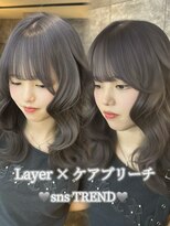 ラビス(Lovis) ミルクブラウン/ダークパープル/ナチュラルショート/夏
