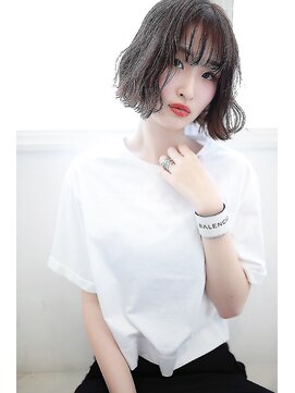 ラフィスヘアー パレス 宮崎店(La fith hair palace) 【Lafith】ピンクアッシュ×切りっぱなしボブ