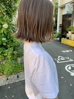 ブルー(BLUE)&nbsp;#BLUEボブ　外ハネ鎖骨ライン　#新潟万代