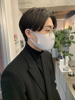 フィフス(fifth) ◇センターパート ニュアンスパーマ 黒髪 かきあげヘア