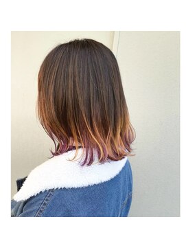 アクセル エルヴェ 城東店(AXCEL E'LEVER) ボブ×裾カラー