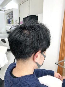 ヘッズ 本八幡店(HEADS) メンズショート マッシュ センターパート メンズパーマ