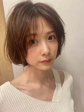 ノラ ギンザ(NORA GINZA) シースルーバング×小顔ショート×ボブ 20代30代40代