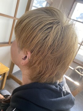 東京ヘアーサロン ミルクティーベージュ×メンズウルフ/20代/30代/北本/桶川/鴻巣