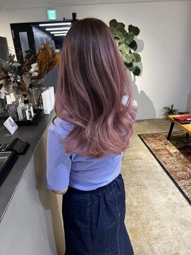 メリー オオサカ(Merly Osaka) 色落ちしても可愛いピンクバレイヤージュ_pink lavender_